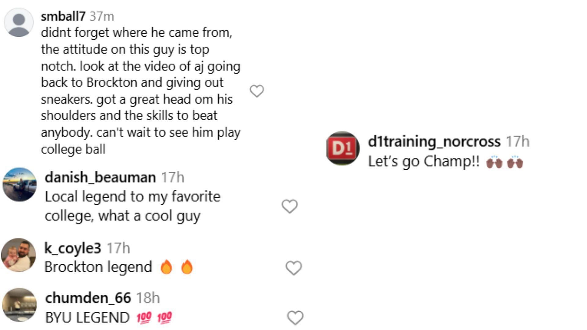 Hoops fans react to BYU signee AJ Dybantsa's social media post featuring snippets from the visit to the Cougars